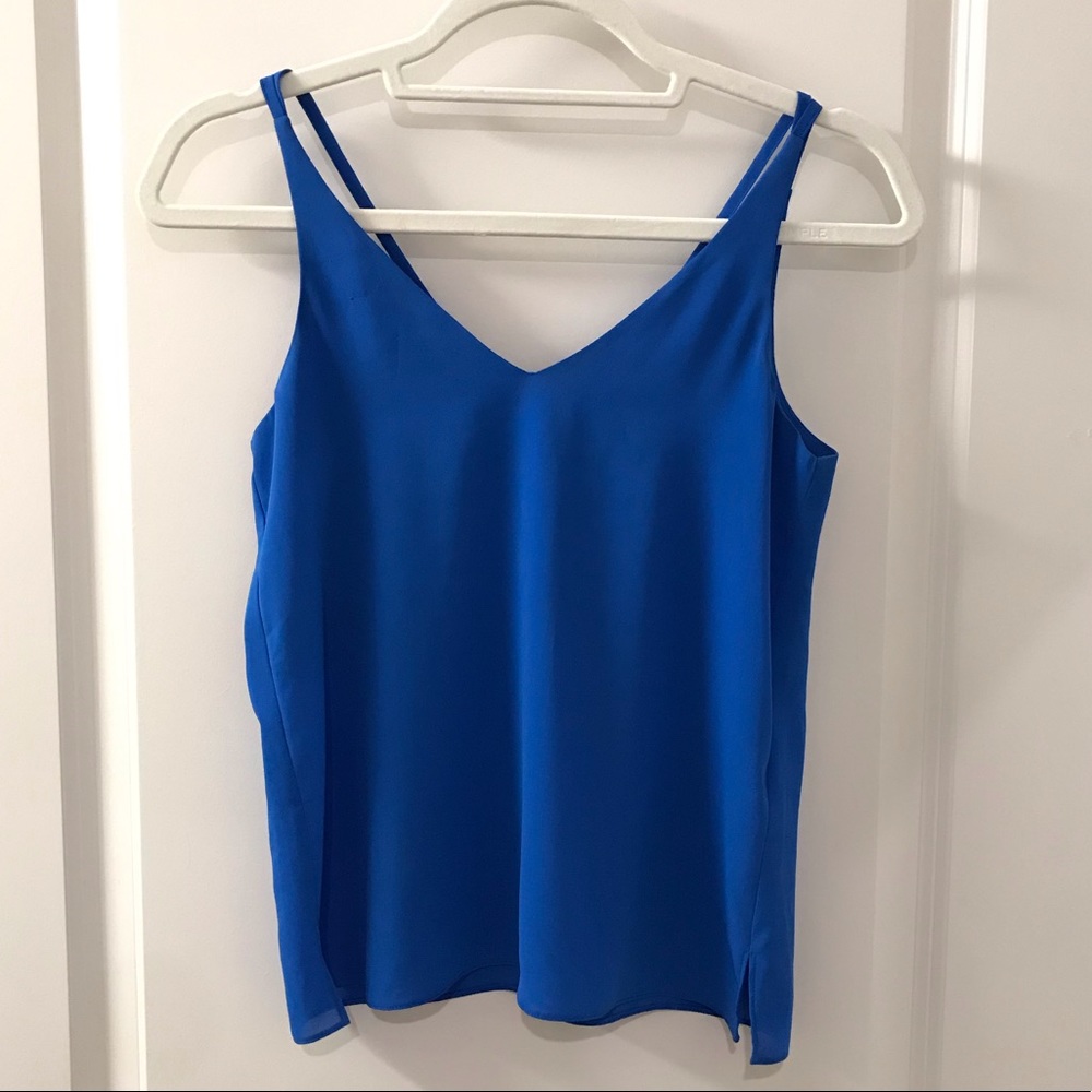 Bright cobalt blue Topshop tank top